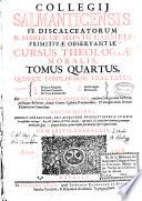 Collegii Salmanticensis FF. Discalceatorum B. Mariae de Monte Carmeli primitivae Observantiae Cursus Theologiae Moralis