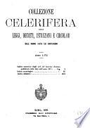 Collezione celerifera delle leggi, decreti, istruzioni e circolari