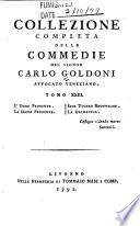 Collezione completa delle commedie del signor Carlo Goldoni