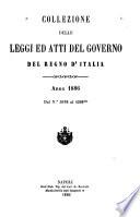 Collezione delle leggi ed atti del governo del regno d'Italia