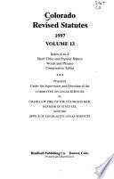 Colorado Revised Statutes