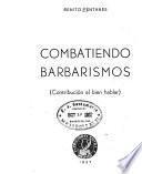 Combatiendo barbarismos