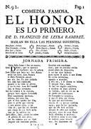 Comedia Famosa. El Honor Es Los Primero