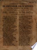 Comedia famosa El ofensor de si mismo