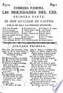 Comedia Famosa. Las Mocedades Del Cid