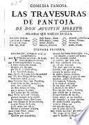 Comedia famosa. Las Travesuras de Pantoja