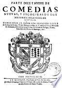 Comedias escogidas de los mejores ingenios de Espana
