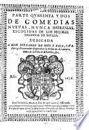 Comedias escogidas de los mejores ingenios de Espana