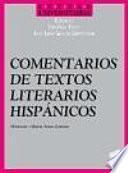 Comentarios de textos literarios hispánicos