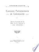 Comisión Parlamentaria de Colonización