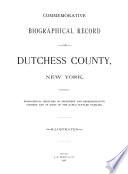 Commemorative Biographical Record of Dutchess County
