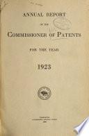 Commissioner of Patents Annual Report