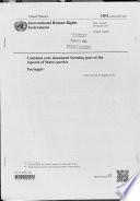 Common Core Document Forming Part of the Reports of States Parties