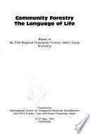 Community Forestry, the Language of Life