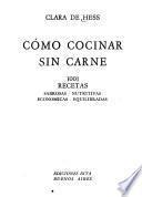 Como cocinar sin carne