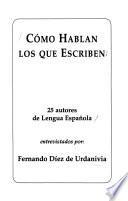 Cómo hablan los que escriben