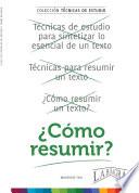 Cómo resumir