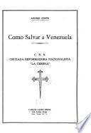 Cómo salvar a Venezuela