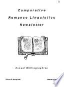 Comparative Romance Linguistics Newsletter