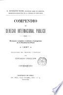 Compendio de derecho internacional publico