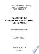 Compendio de etimologías grecolatinas del español