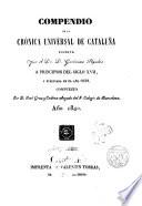 Compendio de la crónica universal de Cataluña