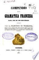 Compendio de la gramática francesa