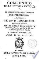 Compendio de la historia antigua