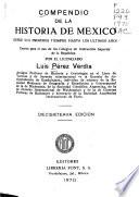 Compendio de la historia de México, desde sus primeros tiempos hasta los últimos años