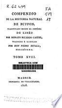 Compendio de la historia natural de Buffon, clasificado según el sistema de Linneo