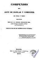 Compendio del arte de hablar y componer en prosa y verso