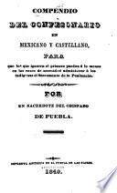 Compendio del Confesonario en mexicano y castellano