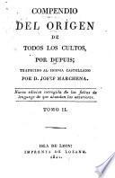 Compendio del orígen de todos los cultos