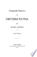 Compendio did�actico de historia patria