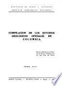 Compilación de los estudios geológicos oficiales en Colombia