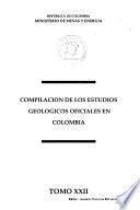 Compilación de los estudios geológicos oficiales en Colombia
