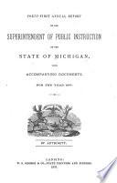 Compilation from the Annual Reports of the Superintendent of Public Instruction of the State of Michigan