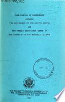Compilation of Agreements Between the Government of the United States and the Freely Associated State of the Republic of the Marshall Islands