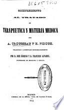 Complemento al Tratado de terapéutica y materia médica