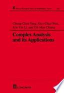 Complex Analysis and Its Applications