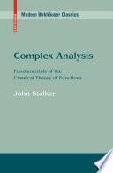 Complex Analysis