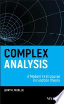 Complex Analysis