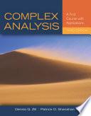 Complex Analysis