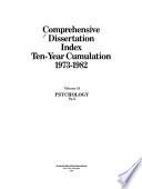 Comprehensive Dissertation Index
