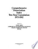 Comprehensive Dissertation Index