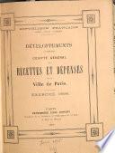 Compte général des recettes et dépenses de la ville de Paris