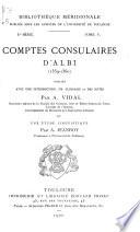 Comptes consulaires d'Albi (1359-1360)