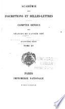 Comptes rendus des séances de l'année ...