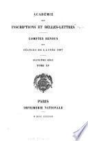 Comptes rendus des séances