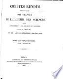 Comptes rendus hebdomadaires des séances de l'Académie des sciences